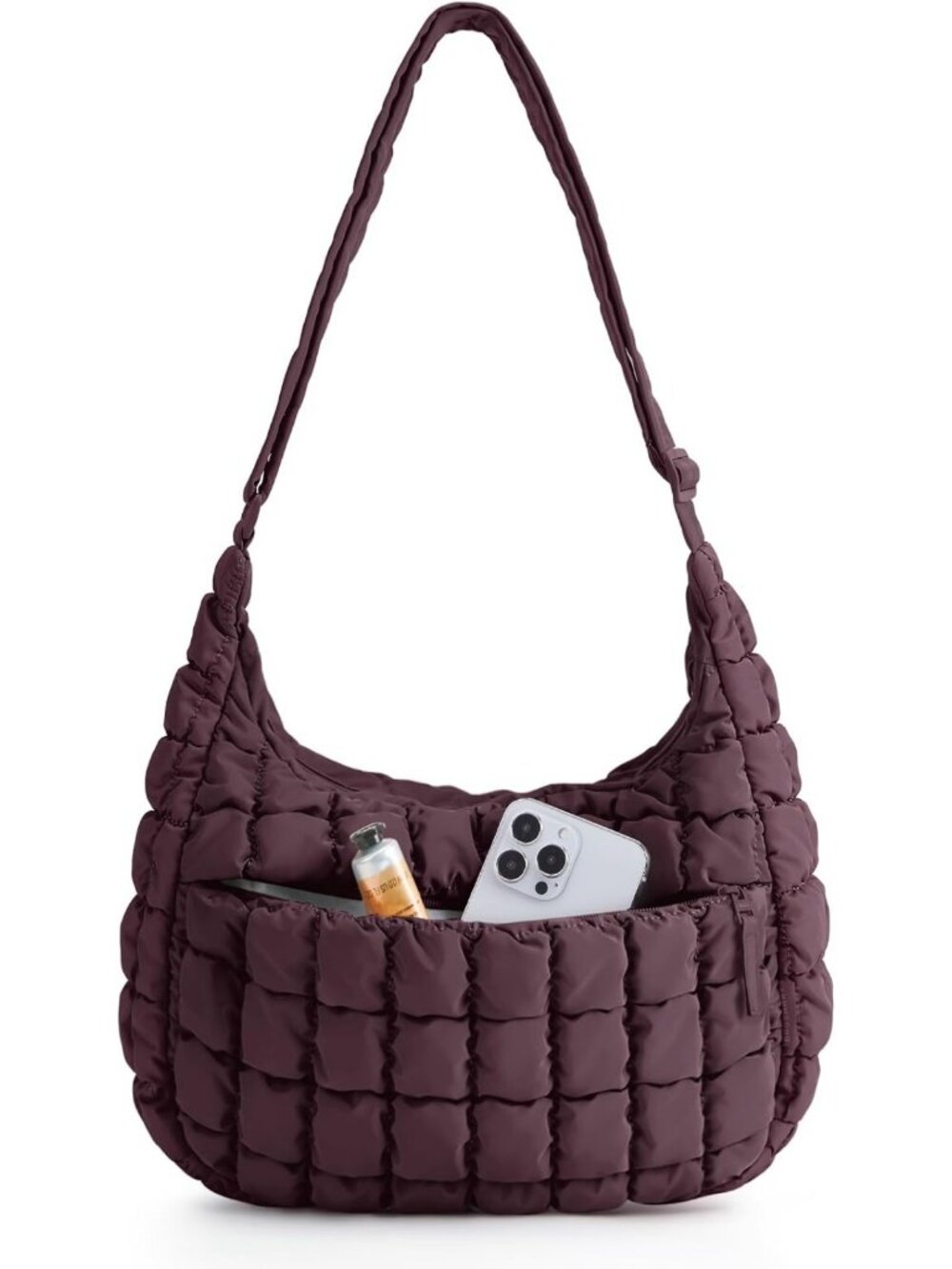 Quilted Crossbody Bag for Women | Stylish Travel Hobo Shoulder Purse